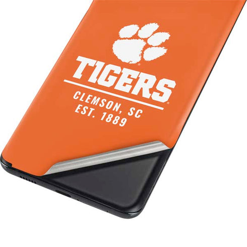 Clemson University Tigers Est 1889 Orange Galaxy S21 Plus 5G Skin